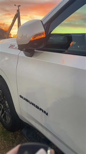 This 2025 Chevy Suburban just landed and it’s nasty 🤧 the Z71 off road package will take you anywhere in style 🫖 and a white pearl tricoat paint job and jet black leather interior will go perfectly with your pucci outfit ✨ loaded with safety features and luxury touches, this one won’t last- and that’s tea. #suburban #chevy #offroad #suv #nasty