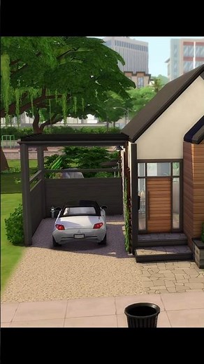 Driveway idea 💡Modern Newcrest Tiny Home ¦ Sims 4 Speedbuild ¦ No CC