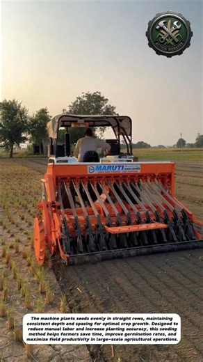Tractor-Mounted Multi-Row Seed Drill | Precision Field Seeding Machine