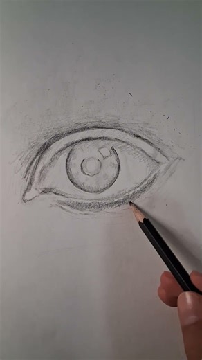 Hyper Realistic Eye Drawing Tutorial #plslikesubscribe