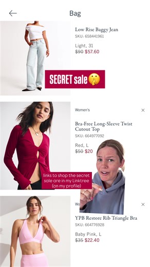 SECRET SALE🤫#AbercrombiePartner I created multiple collections on my Abercrombie Storefront so you can easily shop all of the discounted styles! Plus you can stack the *$25 off $125 🥳 #AbercrombieSavings #AbercrombieSecretSale #AbercrombieDiscount #CozyAestheticOutfits *Offer valid in stores and online 2/5/2026-2/8/2026 in US/CA. Excludes clearance and gift cards. Discount applied to subtotal before tax and shipping/handling at checkout