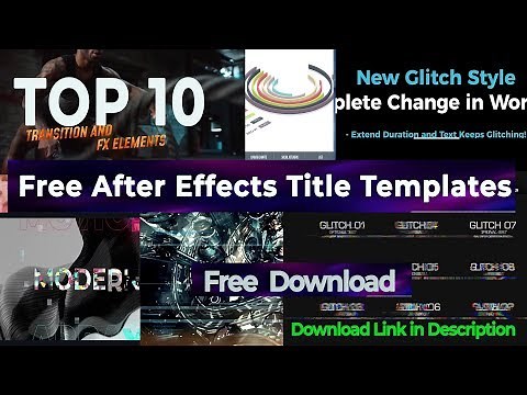 10 Best Free After Effects Title Templates - After Effects Templates