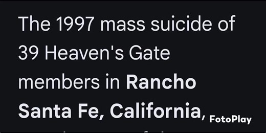 Comet Hale-Bopp. heaven's gate