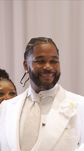 Groom KILLS his freestyle vows! Straight from the heart. — Bride: @tamara_yvonne1 Videography/reel: @irisfilmsatl Photography: @imagerybyjulesphotography Planner: @j_kevents Dress: @eseazenabor Flowers: @veneventsl Rental: @lprentals Candles: @everlightcandles.miami Aisle Acrylic: @moncsolutions Drappen: @coastaleventsatlanta Cake: @thesugarontopllc Venue: @conradindy Host: @gorgeousmatters Special Performances: @kennylattimore — #weddingdress #weddingday #weddingvideographer #allwhite #allwhite