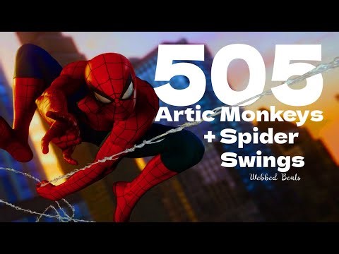 The Artic Monkeys - 505 (LYRICS) & Spiderman Swings on PS5