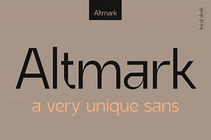Altmark – a very unique sans, a Sans Serif Font by Local Desk Designstudio