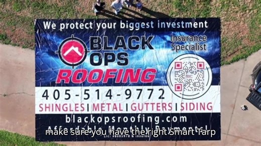 Custom Designed | Custom Printed | 3D Graphics | Hosted Trackable QR Are you Ready to do the Smart Thing ? go to TarpSmarter.com #SmartTarp #RoofingContractorEssentials #CustomPrintedTarp #InnovativeRoofingSolutions #BrandedTarpRevolution