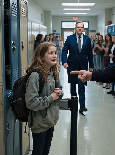 😯😲The guard mockingly stopped a "poor-looking" girl with an expensive laptop, convinced that she had taken it. But all of his self-confidence shatter the moment her father entered the school. I was standing at the entrance to the school when it all started. In front of me, a skinny girl with a worn-out backpack stood as if something fragile was inside. The guard looked up at the checkpoint. His gaze glides over her hoodie, ripped jeans, flapped sneakers... and got stuck on the backpack. — Hold