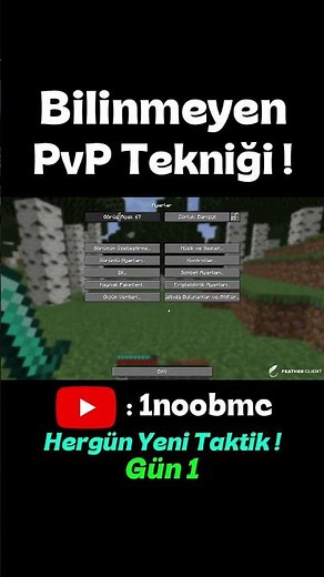 Minecraft PvP Taktikleri ! #minecraft #pvp #manhunt