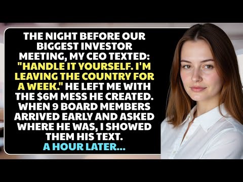 My CEO Left Me To Handle The $6M Crisis Alone - Then 9 Board Members Walked In