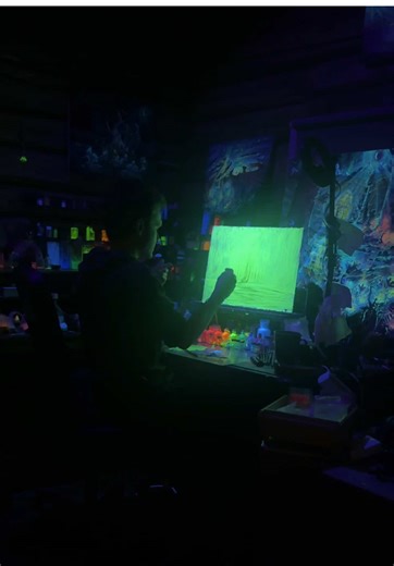 Creating a Magical Forest with Glow in the Dark Paint