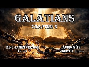 Galatians, Chapter 5 - Holy Bible (KJV) - Audio with Words & Video