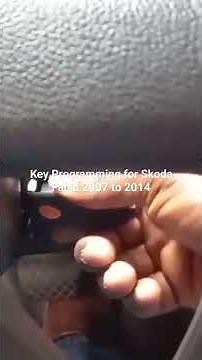 Key Programming For Skoda Fabia 2007 to 2014