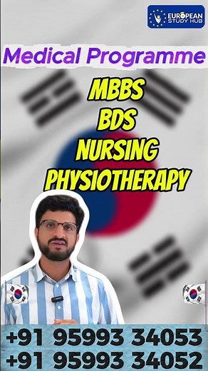 Study MBBS | BDS & Nursing in South Korea | Language Requirements Explained | European Study Visa