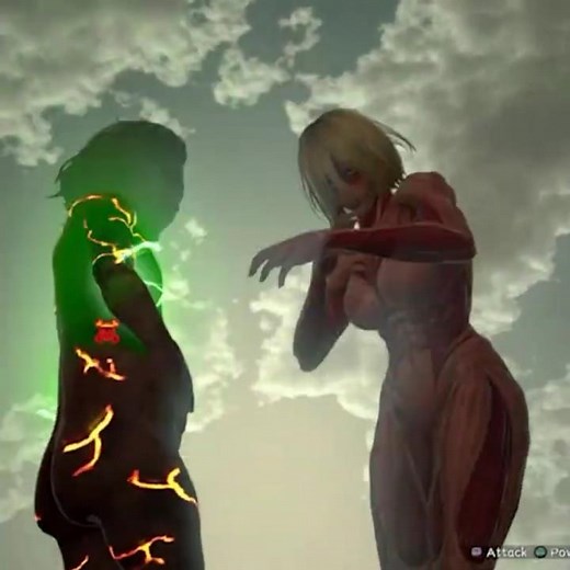 Annie Leonhart vs. Large Abnormal Titan #attackontitan #aot2finalbattle #femaletitan #titans