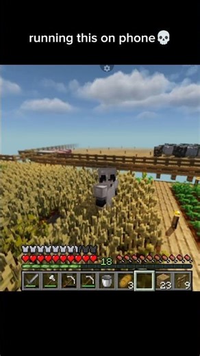 Minecraft Shaders on PHONE?! 🔥😱 #minecraft #shorts