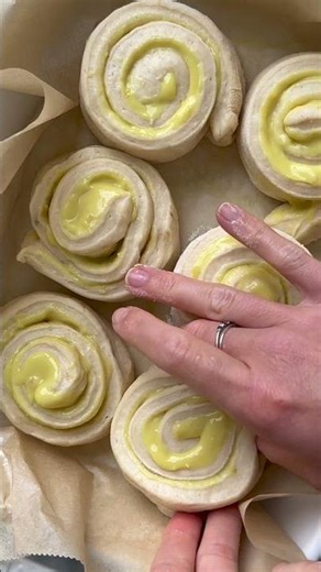 Small Batch Gooey Lemon Sweet Rolls (No eggs! No Dairy!)