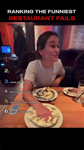 Ranking Funniest Restaurant Fails #ranking