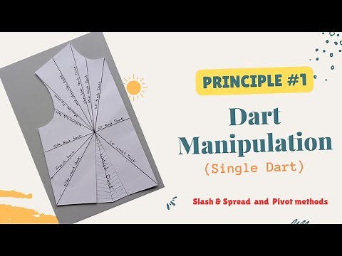 #Basic Dart Manipulations by (#Slash & Spread and Pivot Methods. #Sewing tips