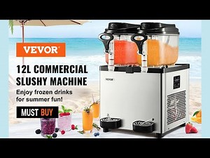 VEVOR 12L Commercial Frozen Drink Slush Machine Margarita Maker 3.2Gal Ice Maker