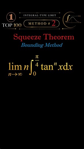 Method 2-Squeeze Theorem Using Bounding Approach | 7 Ways to Solve This Integral-Type Limit