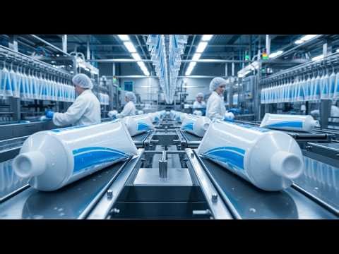 Inside the Toothpaste Factory: From Liquid Formula to Branded Tubes (Full Process)
