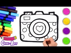 📸 Easy Camera Drawing | Fun Art Lesson for Kids 🎨 | Chiki Art