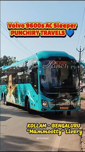 💢 My Dream VOLVO 9600 Bus Vlog 💥 | 🚍 KOLLAM - BENGALURU PUNCHIRY AC Sleeper Journey | AG TraVlogs