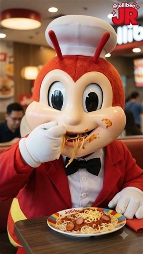 POV: The Spaghetti Is TOO Good 🤤🍝 #jollibee #aianimation
