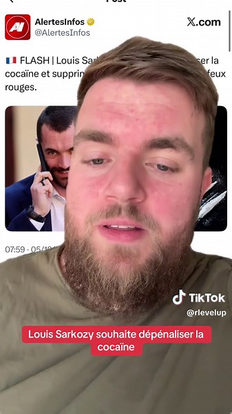 Dépénalisation de la cocaïne : Louis Sarkozy s'exprime