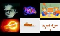 Mix of 6 videos from youtube : nickelodeon logos 1979-present
