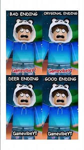 Roblox Has SECRET ENDINGS 😱 (Deer vs Good Ending)