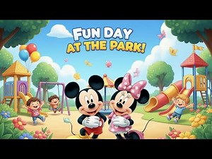 Mickey & Minnie’s Amazing Play Area Adventure 🌈 | Fun Day at the Park | Kids Cartoon Story