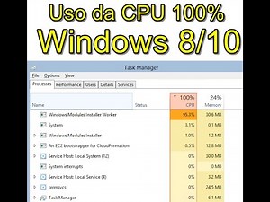 #TUTORIAL - USO DO CPU 100% - WINDOWS MODULES INSTALLER WORKER - WINDOWS 8/10