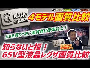 知らないと損！65V型液晶レグザ画質比較！どれを買うべき⁉︎画質差は想像以上！【REGZA（レグザ）】