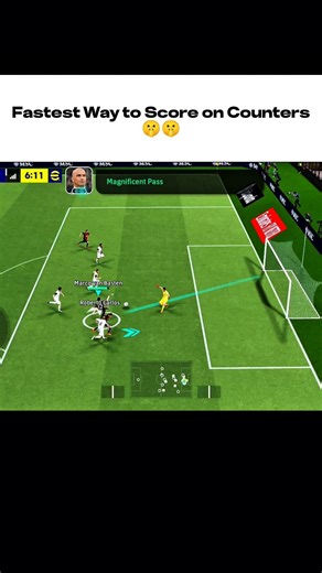 BEST Counter Attack Tricks You NEED 😳⚡ | eFootball#efootball #shorts