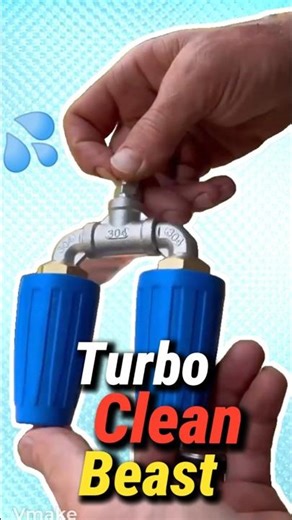 Crazy Pressure Washer Turbo Nozzle — Deep Clean Everything! 💧🔥 #Shorts