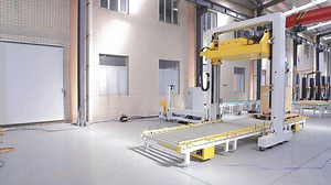 PP/PET Polypropylene Vertical Press Pallet Fully Automatic  Strapping Machine with Top Head
