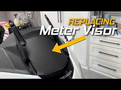 Replacing the Meter Visor On My 2018 Honda Goldwing Tour | Cruiseman's Garage