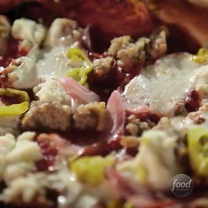 356K views · 2.3K reactions | We want this Meatball Pizza. Like, now! (Grab a  from The Cosmos in Lansing, MI!) #DDD > Fridays at 9|8c | Food Network | Facebook