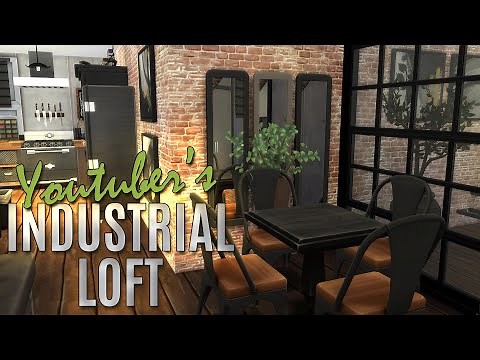 YOUTUBER INDUSTRIAL LOFT APARTMENT | 702 Zenview | The Sims 4 | Stop Motion Build | No CC
