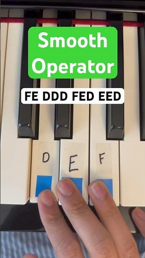 Smooth Operator - Easy Piano Tutorial