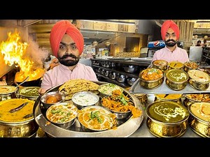 Punjabi 240/- No.1 Dhaba Indian Street Food | HEAVY DUTY Desi Ghee Thali