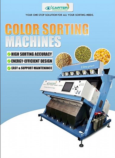 Precision in Every Sorting Boost your production with the Ultra Pro+ from Carter Unique Group.