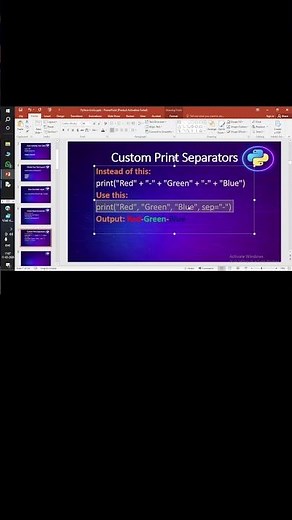 Python Trick: Create Custom Print Separators in Seconds! | Coding Tips