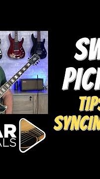 How to sweep pick better on guitar - tips for syncing hands