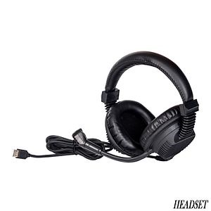 [Hot Item] New Language Lab Headset Computer Lab English Learning High Quality Noise Cancelling Headset 2*3.5mm 5 DIN Rj12 for Classroom Education Teacher