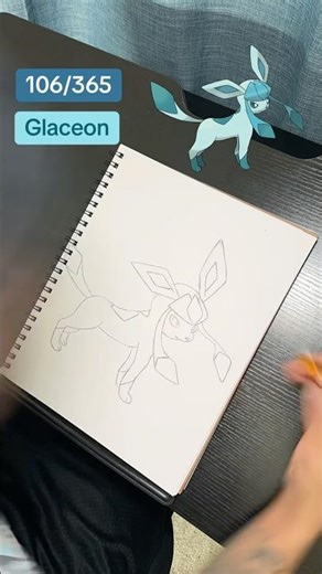 Drawing Glaceon #drawing #pokemon #glaceon #eevee #pokémon #drawings #draw #artist #pokemonart