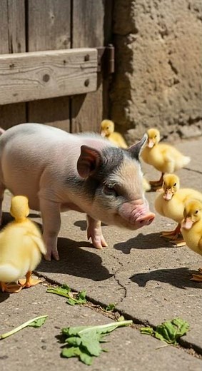 Piggy snoring while sleeping, cute pet Pig dreams big #pets #cuteanimals #piggy