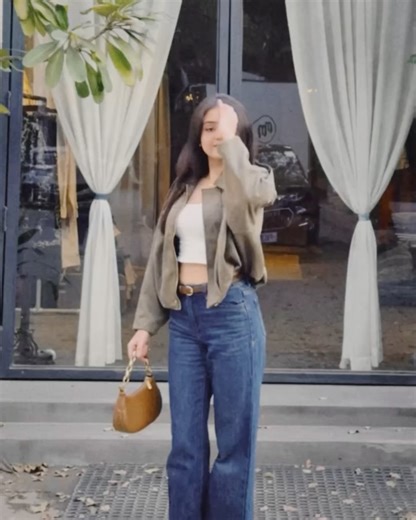 Isha Jain | always up for a coffee run🧋🌀🫒🤎 jacket from @missmosaofficial | Instagram